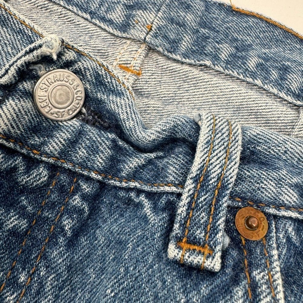 Vintage Levi’s 501 Jeans Altered and Distressed Late 80’s Early 90's - Picture 10 of 16